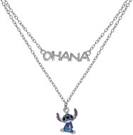 Disney Children's double necklace Lilo & Stitch silver NS00059SRHL-17. CS (Ag 925/1000, 5,4 g) - Necklace