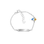 Disney Dětský náramek Mini Donald Duck stříbrný BS00098SL-47.CS (Ag 925/1000, 1,4 g) - Náramek