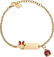 Disney Dětský náramek Minnie Mouse B600623YRRL-55.CS, ocelový pozlacený - Dětský náramek