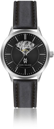 Marc Malone men's Charlie Automatic Black Leather CBI-2100 watch - Men's Watch - Main image