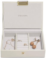 Stackers, Jewellery box Oatmeal Mini Lid | cream - Jewelry Case