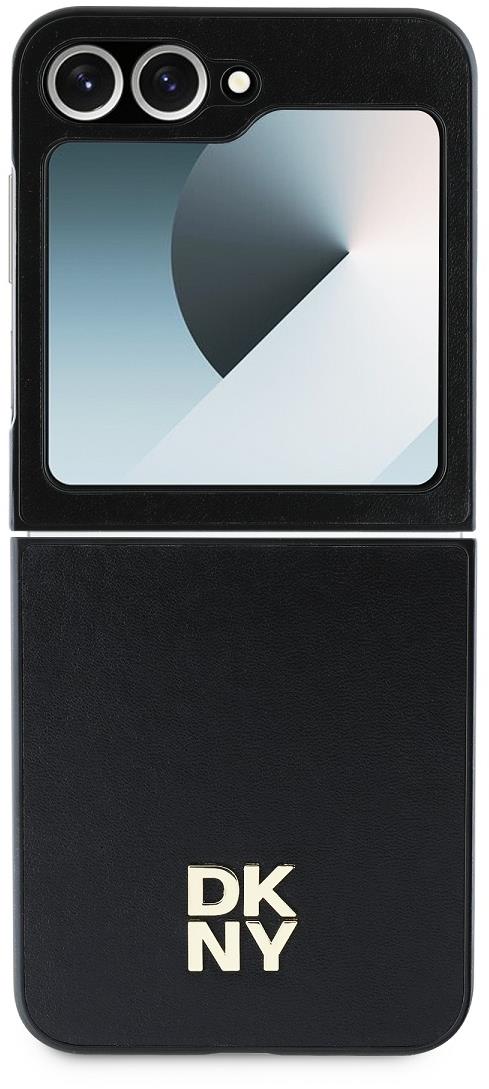 DKNY PU Leather Stack Logo Samsung Galaxy Z Flip6 Black tok