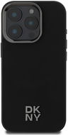 DKNY PU Leather Stack Logo Magsafe iPhone 16 Pro Black tok - Telefon tok