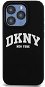 DKNY Liquid Arch Logo iPhone 15 Pro fekete szilikon MagSafe tok - Telefon tok