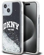 DKNY Liquid Glitter Arch Logo Zadní Kryt pro iPhone 11 Black - Handyhülle