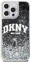 DKNY Liquid Glitter Arch Logo Back Cover für iPhone 13 Pro Black - Handyhülle