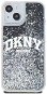 DKNY Liquid Glitter Arch Logo Back Cover für das iPhone 14 Black - Handyhülle