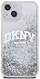 DKNY Liquid Glitter Arch Logo Back Cover für iPhone 14 Transparent - Handyhülle