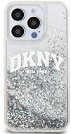 DKNY Liquid Glitter Arch Logo Back Cover für das iPhone 14 Pro Transparent - Handyhülle