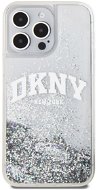 DKNY Liquid Glitter Arch Logo Zadný Kryt na iPhone 15 Pro Max Transparent - Kryt na mobil