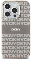 DKNY PC/TPU Repeat Pattern Tonal Stripe Magsafe Zadný Kryt na iPhone 15 Pro Beige - Kryt na mobil