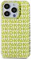 DKNY PC/TPU Repeat Pattern Back Cover für das iPhone 15 Pro Yellow - Handyhülle