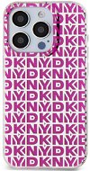 DKNY PC/TPU Repeat Pattern Back Cover für das iPhone 15 Pro Pink - Handyhülle