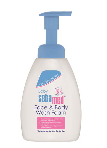 SEBAMED BABY Dětská mycí pěna na obličej a tělo 400 ml - Dětský sprchový gel - Hlavní obrázek