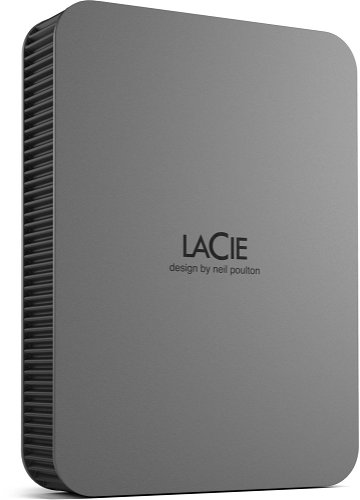 LaCie 500GB Mobile SSD Secure USB-C Drive - Gray - Apple