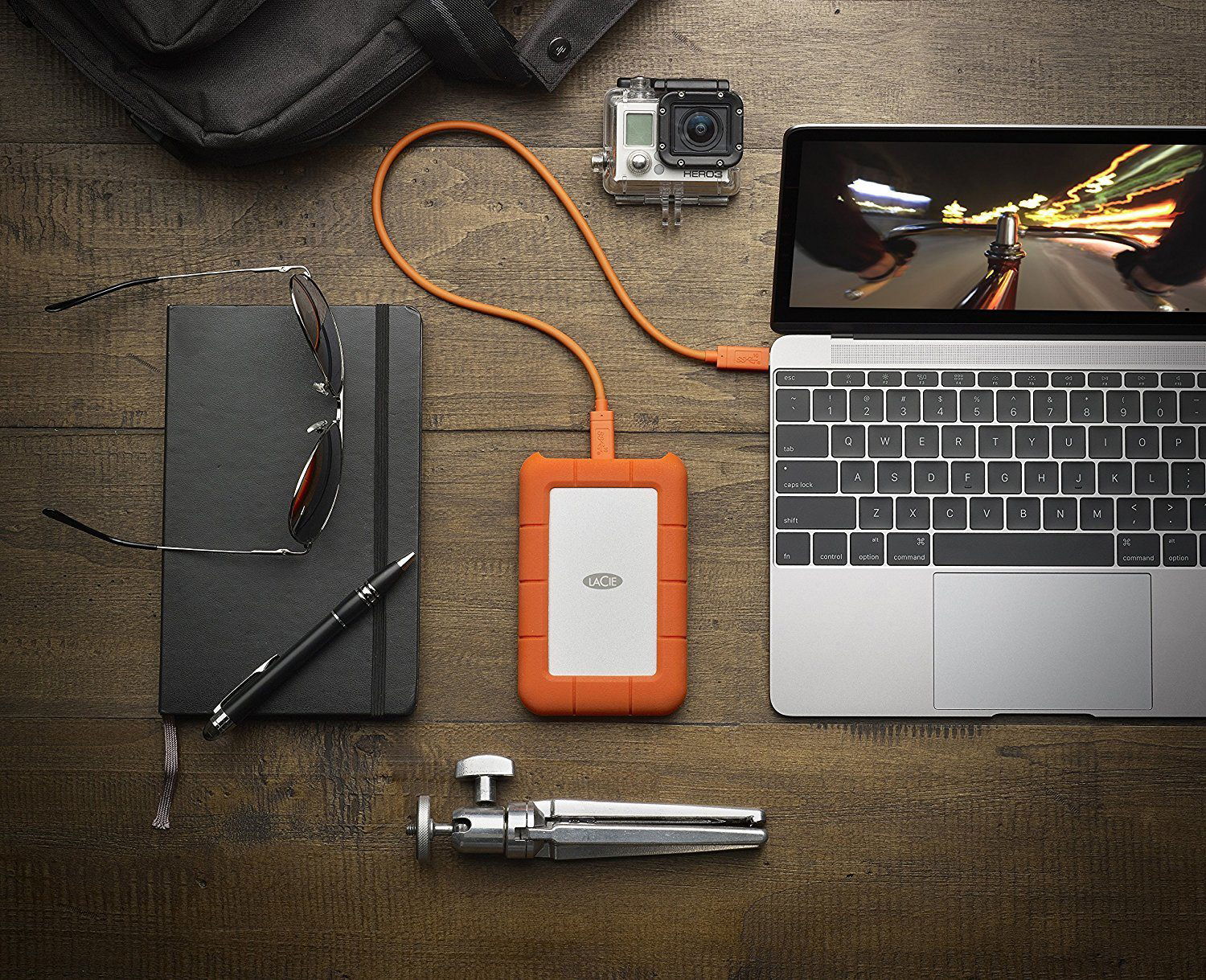 LaCie 2.5'' Rugged USB-C 5TB + 2 years SRS Rescue - External Hard