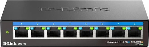 D-Link 8-PORT MULTI-GB UNM. SWITCH 8X 100 / 1000MBPS / 25GBPS TP - Switch - Main image