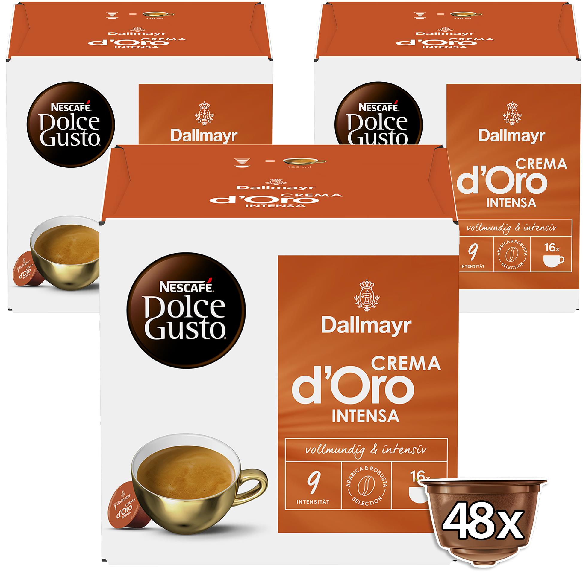 Dallmayr Crema d‘Oro INTENSA by NESCAFÉ Dolce Gusto karton 3 × 16 db