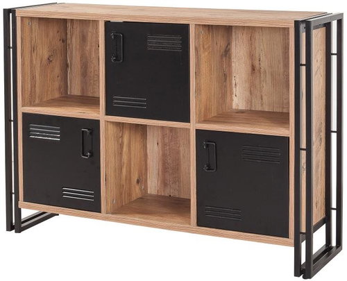 DALENOR Tribus, 126 cm, černá - Knihovna - Main image