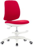 DALENOR Candy, textil, bílá podnož, červená - Children’s Desk Chair