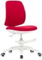 DALENOR Candy, textil, biela podnož, červená - Detská stolička k písaciemu stolu