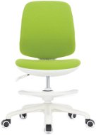 DALENOR Candy, textil, biela podnož, zelená - Detská stolička k písaciemu stolu