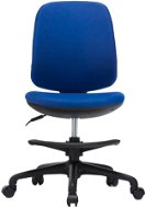 DALENOR Candy, textil, černá podnož, modrá - Children’s Desk Chair