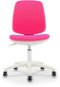 DALENOR Flexy, textil, biela podnož, ružová - Detská stolička k písaciemu stolu