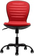 DALENOR Flexy, textil, čierna podnož, červená - Detská stolička k písaciemu stolu