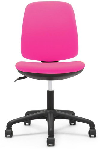 DALENOR Flexy, Textil, schwarze Basis, rosa - Kinderschreibtischstuhl - Hauptbild