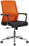 DALENOR Roma, textil, čierna/červená - Kancelárska stolička