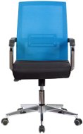 DALENOR Roma, textil, čierna/modrá - Kancelárska stolička