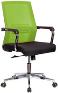DALENOR Roma, textil, čierna/zelená - Kancelárska stolička