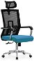 DALENOR Luccas HB, textil, černá / modrá - Irodai szék