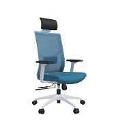 DALENOR Snow HB, textil, svetlo modrá - Kancelárska stolička