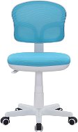DALENOR Detská stolička Honey, textil, biela podnož/modrá - Kancelárska stolička