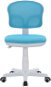 DALENOR Dětská židle Honey, textil, bílá podnož / modrá - Office Chair