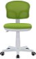 DALENOR Dětská židle Honey, textil, bílá podnož / zelená - Office Chair