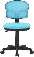 DALENOR Detská stolička Honey, textil, čierna podnož/modrá - Kancelárska stolička