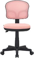 DALENOR Detská stolička Honey, textil, čierna podnož/ružová - Kancelárska stolička