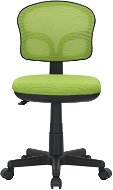 DALENOR Dětská židle Honey, textil, černá podnož / zelená - Office Chair