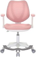 DALENOR Dětská židle Sweety, textil, bílá podnož / růžová - Office Chair