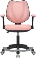 DALENOR Detská stolička Sweety, textil, čierna podnož/ružová - Kancelárska stolička