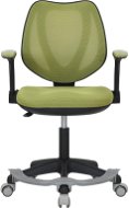 DALENOR Detská stolička Sweety, textil, čierna podnož/zelená - Kancelárska stolička