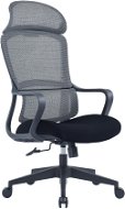 DALENOR Best HB, textil, čierna/sivá - Kancelárska stolička