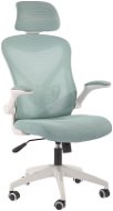 DALENOR Jolly White HB, textil, svetlo zelená - Kancelárska stolička