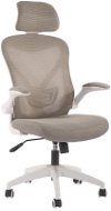 DALENOR Jolly White HB, textil, sivá - Kancelárska stolička
