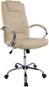 DALENOR Slash, syntetická koža, béžová - Kancelárska stolička