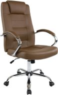 DALENOR Slash, syntetická kůže, hnědá - Office Chair