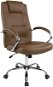 DALENOR Slash, syntetická koža, hnedá - Kancelárska stolička